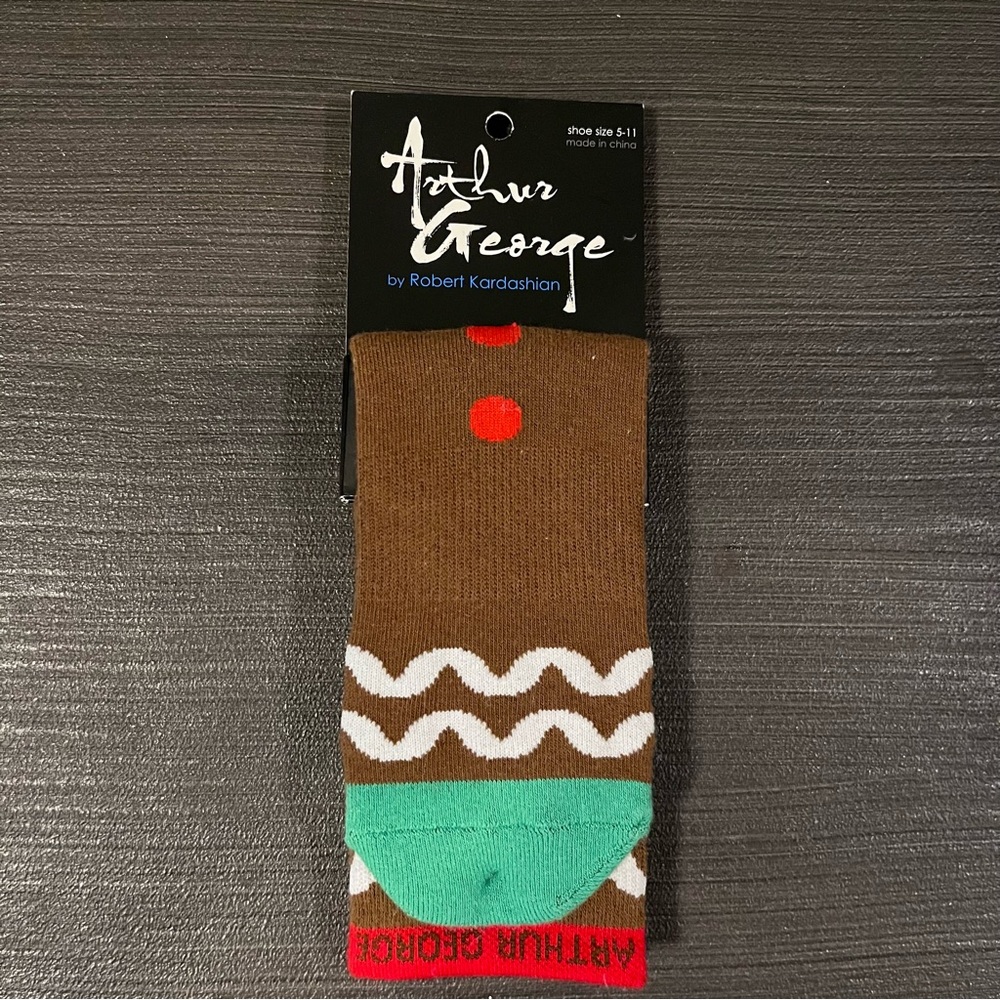Arthur George by Robert Kardashian Christmas socks, shoe size 5 - 11 NWT